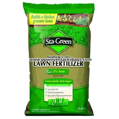 OEM Green Premium BOPP Film Laminated Woven Bag for Packing Lawn Fertilizer