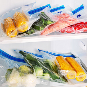 Sous Vide One Way Valve Vacuum Sealer Plastic Bag Double Layers Zipper Food Bags