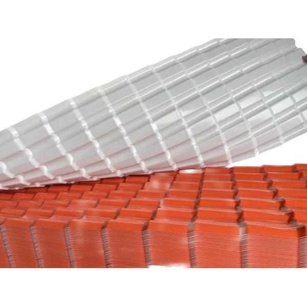 ASA PVC Resin Roof Tile 1050mm Width 2.5mm Thickness Waterproof