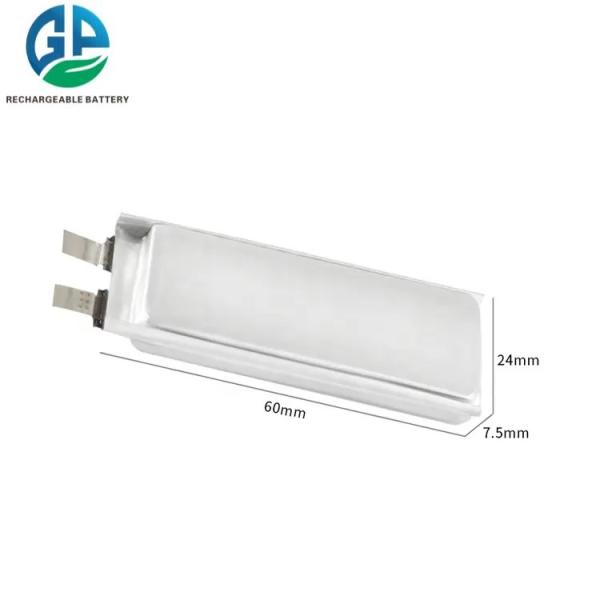 Vida de ciclo larga de la célula de batería del polímero de litio del kc 3.7V 900mAh Lipo 752560