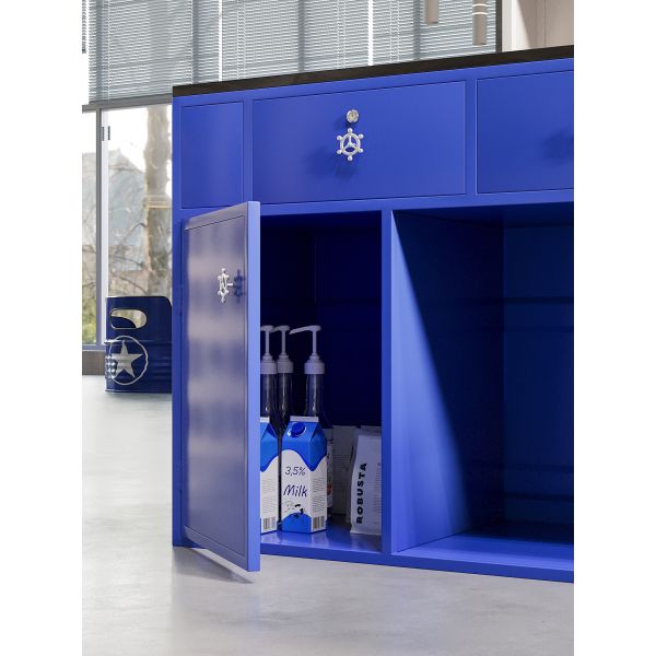 Customized Industrial Style Reception Desk Outdoor Bar Reception Desk Functional