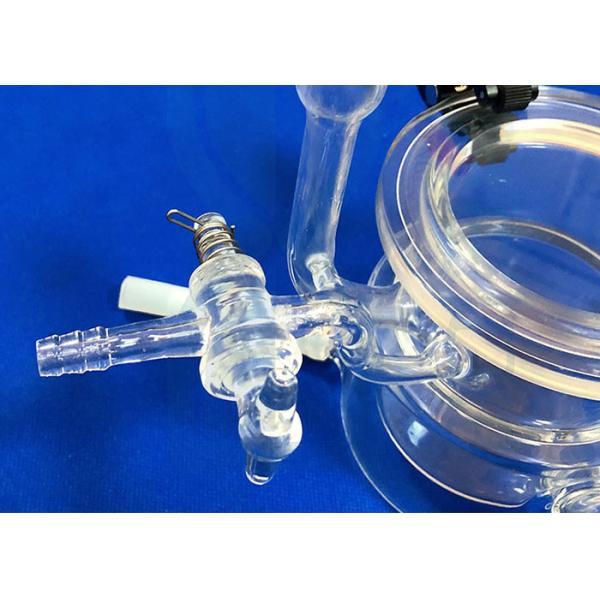 Frosted Glass Ball Head 50ml Quartz Reactor Science Lab Glassware