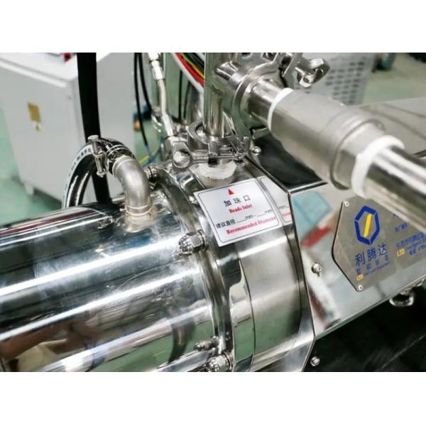 Stainless Steel Nano Bead Mill 3L Capacity Horizontal Bead Mill 15kw