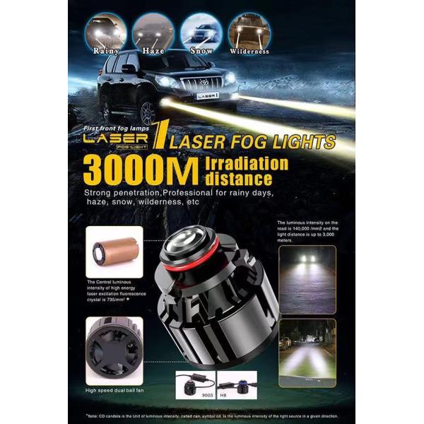 H8 13600lm 9005 Laser Headlight Bulbs 6500K 100W