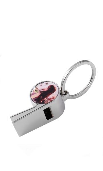 Cadeau créatif bricolage sifflet de sublimation avec porte-clés pour l'impression de photos de sublimation