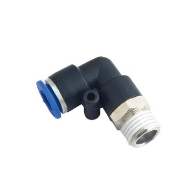 Tipo masculino mini tamanho de SMC do cotovelo do PL do encaixe de tubo do ar da invasão do One Touch