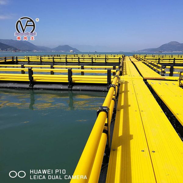 Custom Leisure Floating Fish Cage | Walkway Equipped Water Fishing Platform