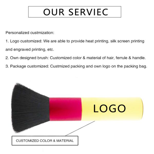 Synthetic Hair 12.8*2.5cm Telescopic Foundation Makeup Brushes