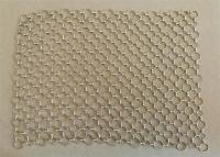 1.0mm Diameter Ring Brass Woven Wire Mesh Metal Restaurant Decorative Flame Retardant