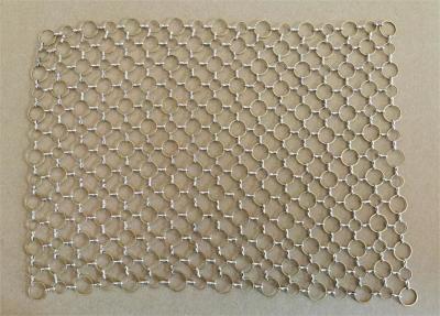 1.0mm Diameter Ring Brass Woven Wire Mesh Metal Restaurant Decorative Flame Retardant