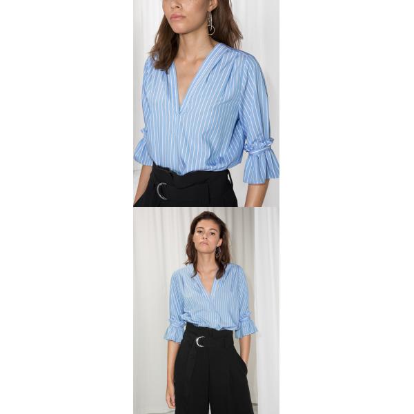 Frill Sleeve Designs Blouse For Woman