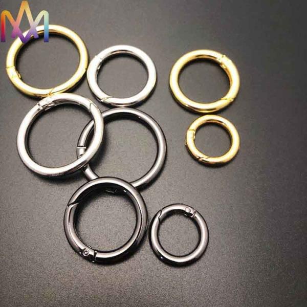 Шармы металла ключевого кольца DIY фермуара весны сплава 25MM 35MM 42MM
