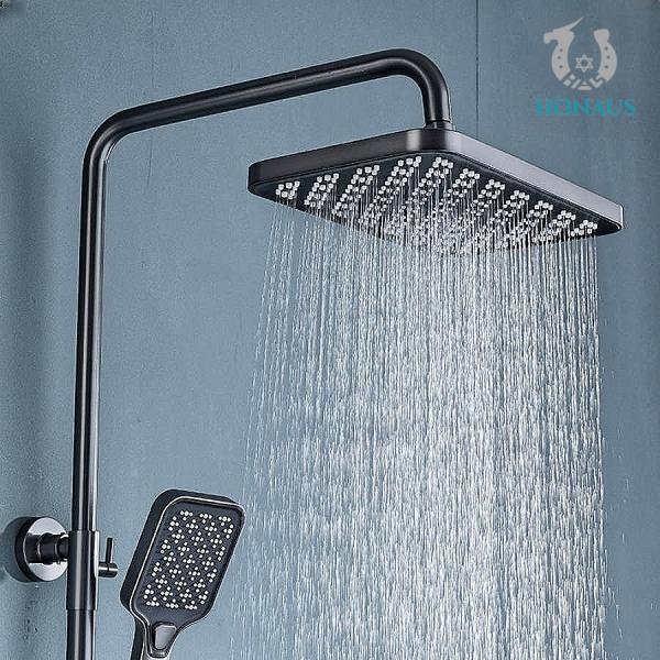 Household Thermostatic Exposed Valve Showers Rainfall Shower Set OEM ODM