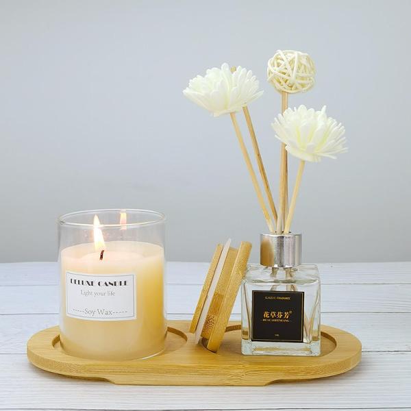 Humanized Design Bamboo Kitchen Storage Holder Spice Jar Cup Stand Bottles Trays