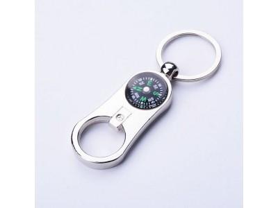 Metal Alloy Compass Keychain Bottle Opener,Die casting zinc alloy metal compass keychain bottle opener, nickle plating