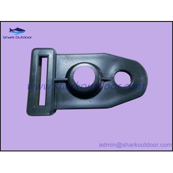 Plastic tent connector with two hole