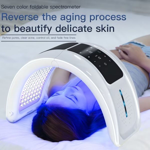 7 Color LED Light Therapy Mask , PDT LED Light Therapy Professional Machine For Home