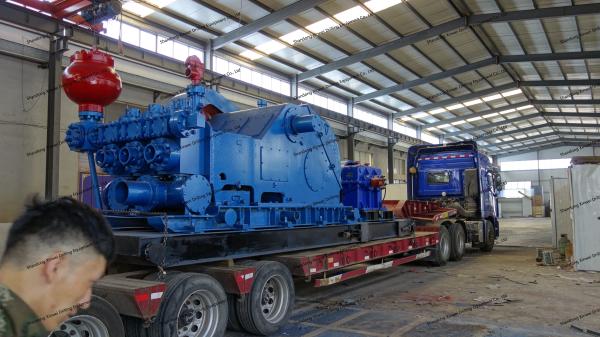 120 SPM Triplex Mud Pump 12″/305 Stroke Length 5-1/8″ Outlet Dia. 5000psi Flange for Well Completion and Workover