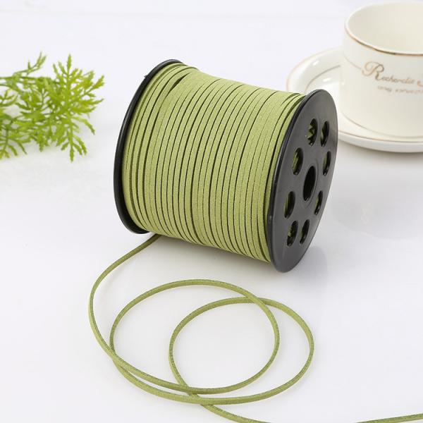 Сюэдовая кожа с бархатной лентой 3 мм с двусторонней лентой