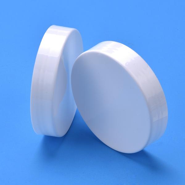 Smooth Wall 68mm White Plastic Jar Lids For Cosmetic Bottle