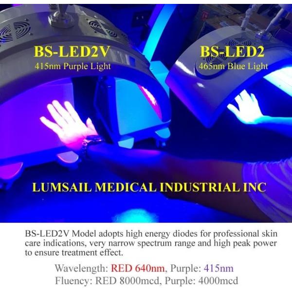 415nm Wavelength Purple Light PDT LED Light Therapy Machine For Acne Treatment