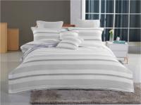 Sustainable King Size Duvet Cover Grey Striped Duvet Cover Customized