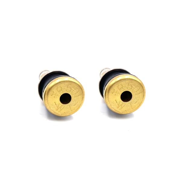 Brass Truck Valve Stem TR501 , Tubeless Tire Stem With EPDM Grommet And Metal Cap