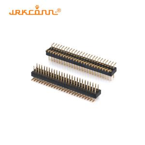 黒色加工ピンヘッダーコネクタ SMTタイプ1.27mmピッチ 右角ピンヘッダー