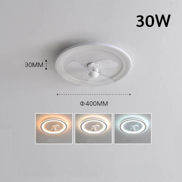 2000 Working Lifetime Ultra Slim Ceiling Fan Light with Simple Intelligent Design