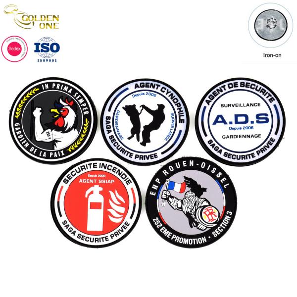 Hot Sale Promotional Gift Patch Silicone PVC Rubber Rainbow Patch Heat Transfer Embroidered Patches for clothes