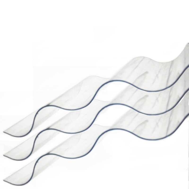 0.8-3mm Corrugated Polycarbonate Sheet For Sunroom Greenhouse Color Customized