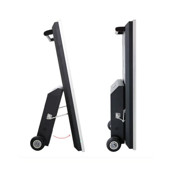32/43/55 Inch Customized Portable Mobile Android Digital Signage Totem Outdoor Movable Display Screen