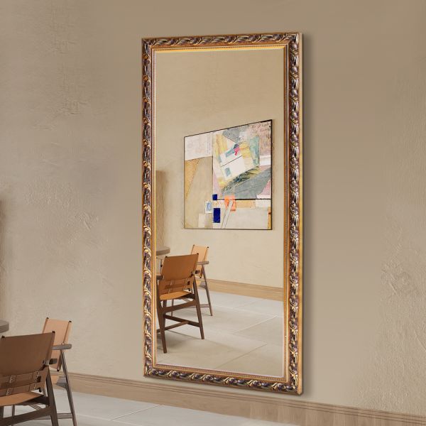 Rectangular Commercial Full Length Mirrors Shatterproof Plastic Frame Bathroom Mirror IP44