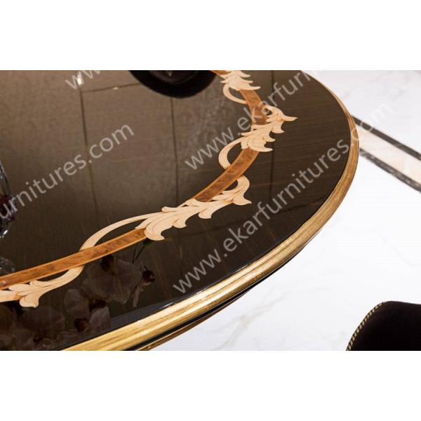 Alibaba wholesale Chinese Antique Luxury Round Wooden Dining Table TN-005