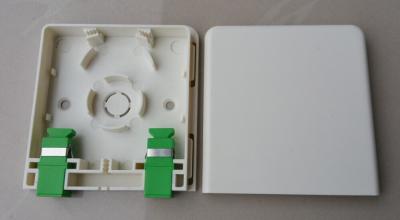 ABS Fibre Optic Faceplate 2 Port  For Telecommunication Networks