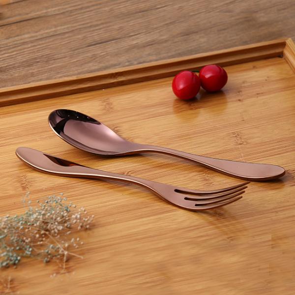 Thyssen Rose Gold Painted 304 1810 Stainless Steel Flatware