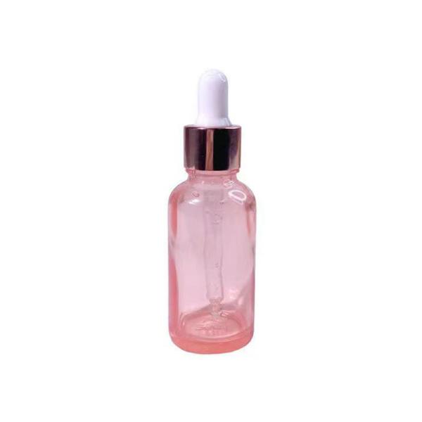 Bouteille en verre d' huile essentielle claire de 10 ml avec bouchon à vis