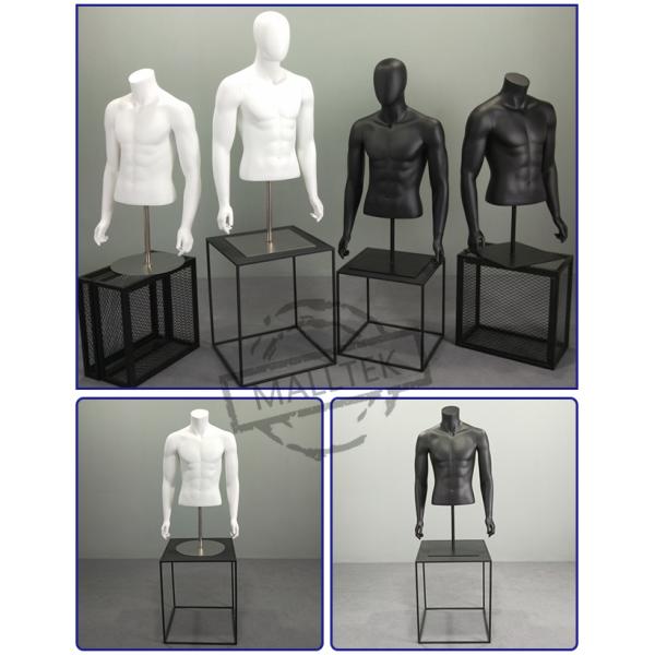 Файброглазовая розничная торговля фурнитура верхняя часть тела мужской туловище манекен Металлическая основа
