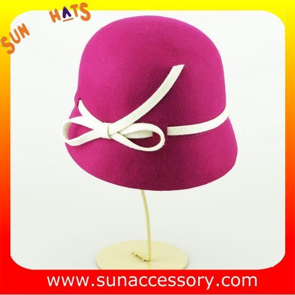 1362 Sun Accessory wool felt cloche hats ,Shopping online hats and caps wholesaling