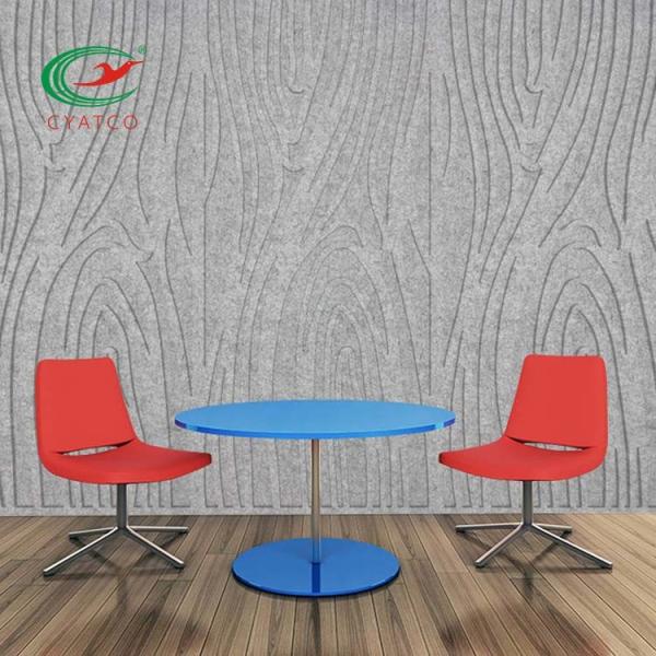 Stable Harmless Acoustic PET Felt Panels , Multipurpose Felt Wall Board