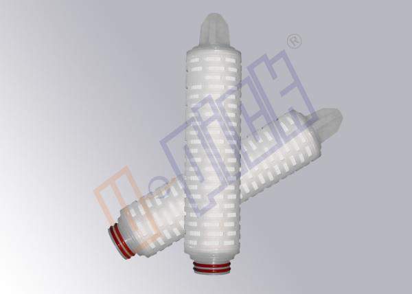 Customized 0.2 Micron Membrane Filter Cartridge / 10 Inch Industrial Cartridge Filters