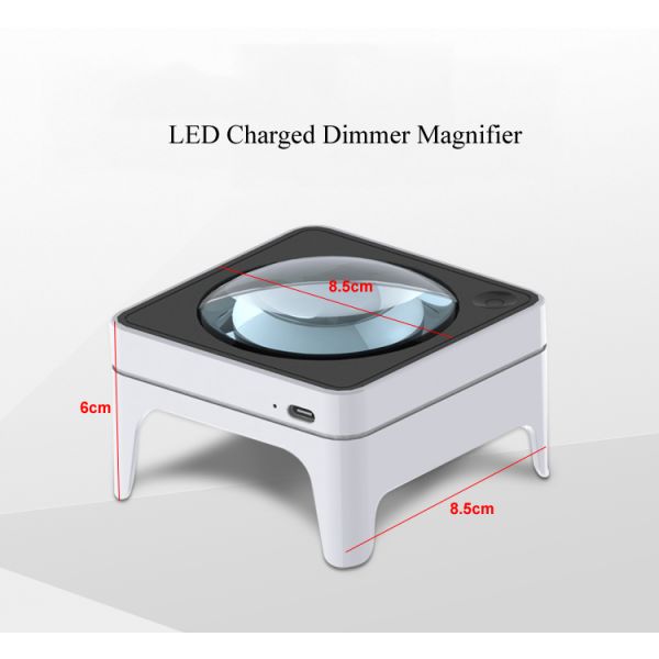 3X Magnification K9 Optical LensLed Industrial ABS Detection High Power Dome Magnifier