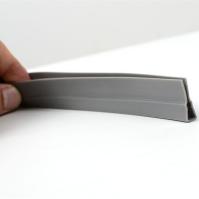 Soundproof Plastic Cover Strip Door Bottom Garage Door Weather Seal Black Profile Customized