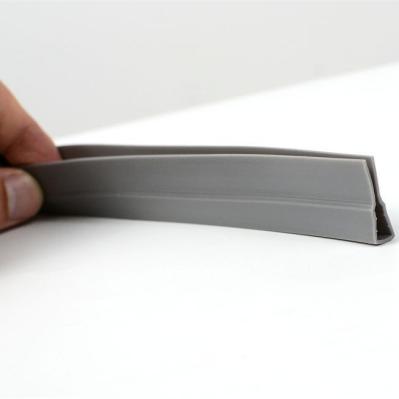 Soundproof Plastic Cover Strip Door Bottom Garage Door Weather Seal Black Profile Customized