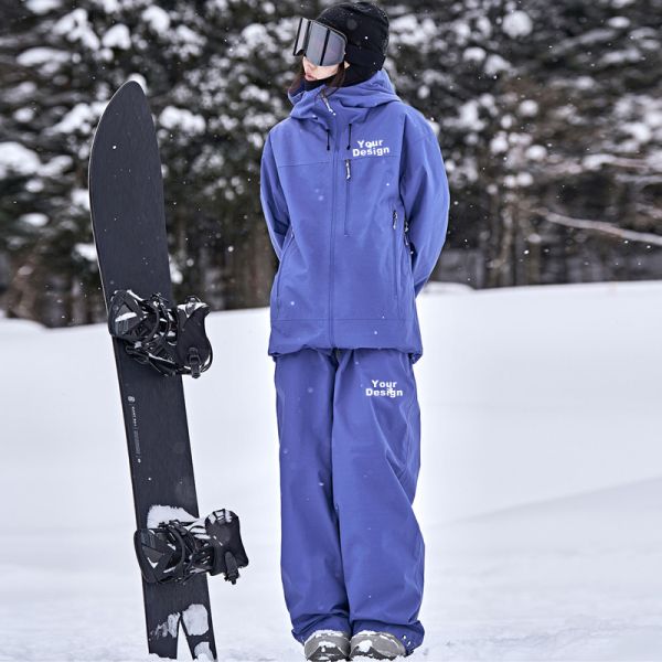 Unisex Waterproof Windproof Breathable Ski Suit, Outdoor Winter Snowboard Snowsuit with Custom Logo