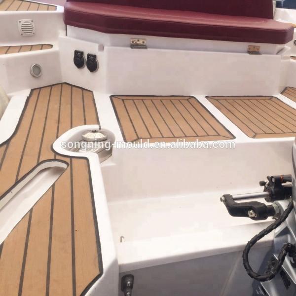19 cm Width Composite Teak Waterproof Soft PVC Marine Boat/Yacht/Kayak Flooring Decking