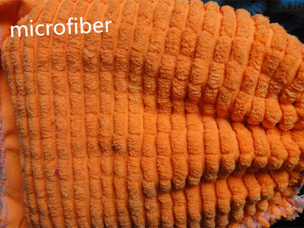 yellow blue colorful 16 * 21cm hair height 3cm microfiber big chenille car cleaning glove