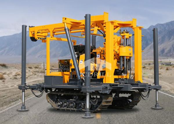 Borehole Vertical Spline 325mm Hydraulic Water Well Drilling Rig Movable