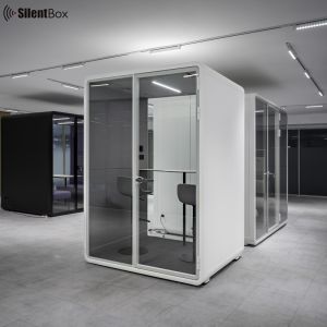 Office Acoustic Meeting Pod with 100-240V/50-60Hz & 12V-USB Power Supply Available in S, M, SL, L, XL Sizes for 2 Person Capacity