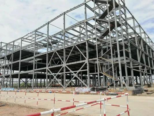 Light Customized Multi Storey Steel Building Industrial Office School Construction